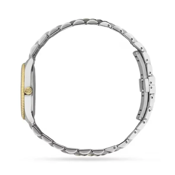 17371511_3 Gucci G Timeless Quartz Pink Dial Two Tone Steel Strap Watch For Women - YA1265030