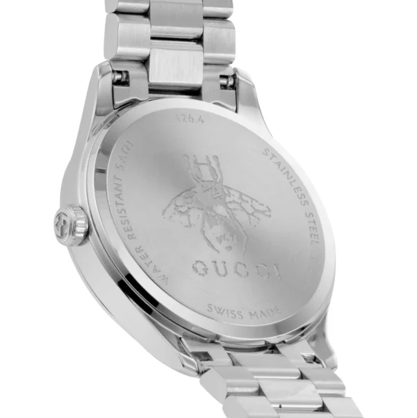 17371526_5 Gucci G Timeless Quartz Pink Dial Silver Steel Strap Watch for Women - YA1265033