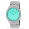 Gucci 25H Quartz Turquoise Dial Silver Steel Strap Watch For Women - YA163409