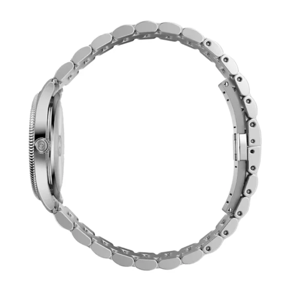 17371593_3 Gucci G Timeless Diamonds White Dial Silver Steel Strap Watch for Women - YA1265064