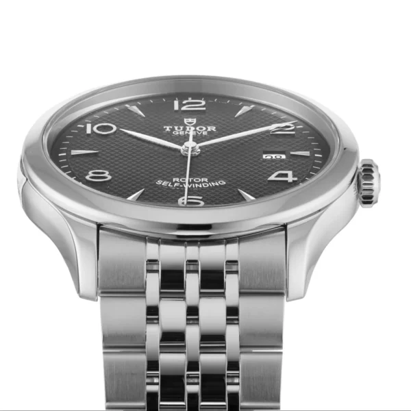 17770561_5 Tudor 1926 Automatic Black Dial Silver Steel Strap Watch for Men - M91650-0002