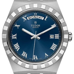 Tudor Royal Automatic Blue Dial Silver Steel Strap Watch for Men - M28600-0005