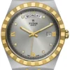 17770866_1 Tudor Royal Diamonds Automatic Grey Dial Two Tone Steel Strap Watch for Men - M28603-0002