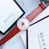 192233989_4294894130569392_1634985760003297564_n Gucci G Timeless Quartz Diamonds Pink Dial Red Leather Strap Watch For Women - YA1265017