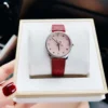195397424_4294894247236047_6152669079945795932_n Gucci G Timeless Quartz Diamonds Pink Dial Red Leather Strap Watch For Women - YA1265017