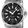 Gucci Dive Quartz Black Dial Silver Steel Strap Watch For Men - YA136301