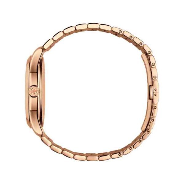 2-14_9064e6b6-436d-4034-9017-d59ff941850a Gucci G Timeless Quartz Gold Dial Gold Steel Strap Watch For Women - YA126482