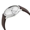 2-49_d8bb3fb9-6e0f-4c9d-9021-585f7e62dcb3 Calvin Klein Minimal Silver Dial Brown Leather Strap Watch for Men - K3M211G6
