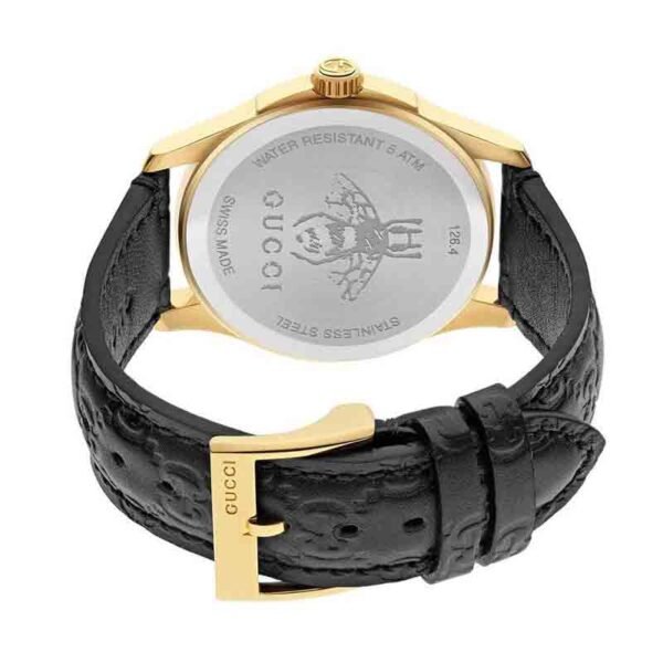 2-78_971cca65-ebd0-4164-a9e2-524870198407 Gucci G Timeless Quartz Black Dial Black Leather Strap Watch For Women - YA1264034A