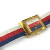 200098868018_11-906746 Gucci G-Frame Mother of Pearl Dial White Blue Red Nylon Strap Watch For Women - YA147405