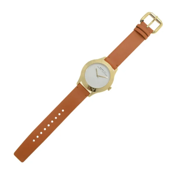 20141009144338_4127_098855cb-4a6a-4897-9fae-6a0e55f07f90 Marc Jacobs Blade White Dial Brown Leather Strap Watch for Women - MBM1218