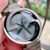 Gucci G Interlocking Quartz Grey Dial Grey Steel Strap Watch For Men - YA133210