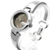 20364_1 Gucci Guccissima Quartz Diamonds Brown Dial Silver Steel Strap Watch For Women - YA134503