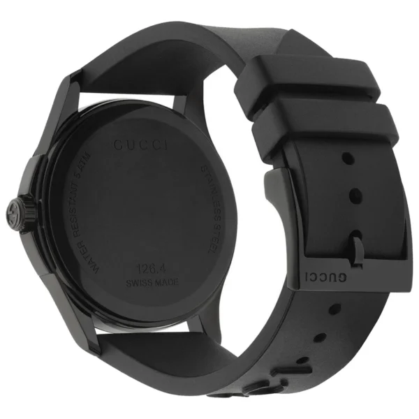 21c8a19d-43f6-49dd-b436-b321b788ea37 Gucci G Timeless Ghost Black Dial Black Rubber Strap Unisex Watch - YA1264017