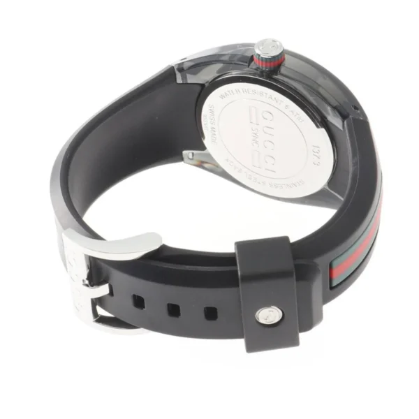 22130890001338_dt_N_005_org Gucci Sync Quartz Black Dial Black Rubber Strap Watch For Men - YA137301