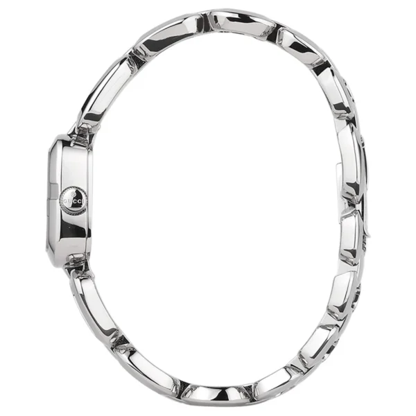 231626049alt2 Gucci G Gucci Brown Dial Silver Steel Strap Watch For Women - YA125507