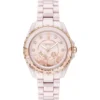 Coach Preston Pink Dial Pink Steel Strap Watch for Women - 14503465