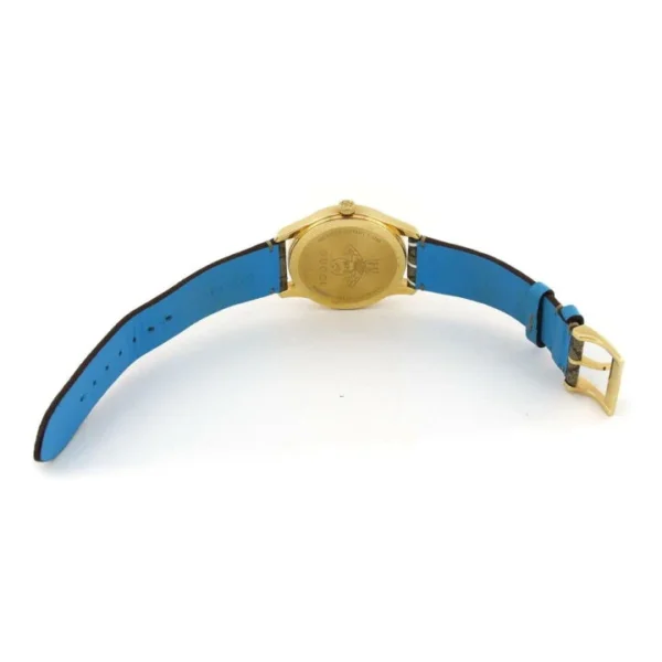 2600060198617_4_b Gucci G Timeless Disney Donald Duck Brown Dial Brown Leather Strap Watch For Women - YA1264167