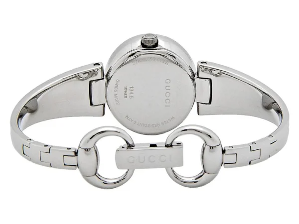 265874466_max Gucci Guccissima Diamonds Mother of Pearl Dial Silver Steel Strap Watch For Women - YA134504