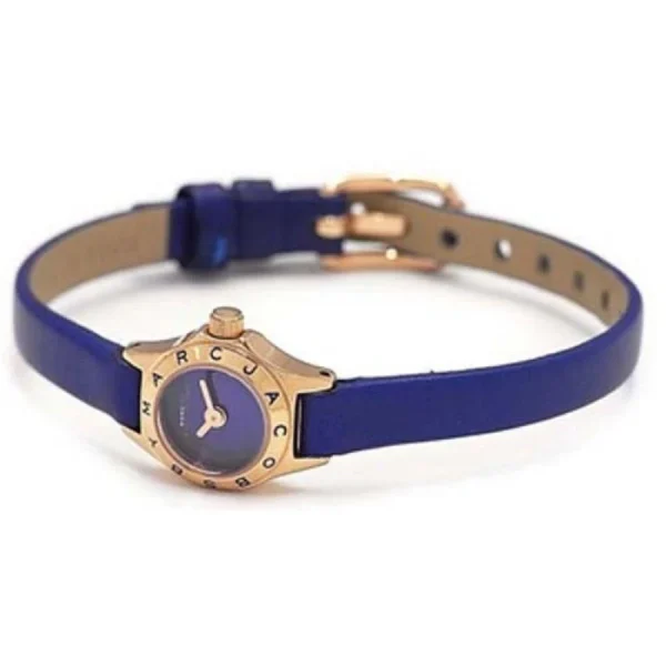 266d14553296fbc7b5d885562bb27c041_jpeg Marc Jacobs Blade Blue Dial Blue Leather Strap Watch for Women - MBM8641
