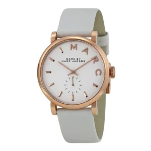 2709165f-600d-413d-9c95-a213675134fd-388968 Marc Jacobs Baker White Dial White Leather Strap Watch for Women - MBM1283