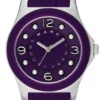 Marc Jacobs Pelly Purple Dial Purple Silicone Strap Watch for Women - MBM2538