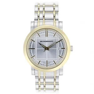 294249_burberry-bu1358-classic-384094_c1a64650-b546-40ac-94bd-30684dd05a4a Burberry Heritage White Dial Two Tone Stainless Steel Strap Watch for Men - BU1358