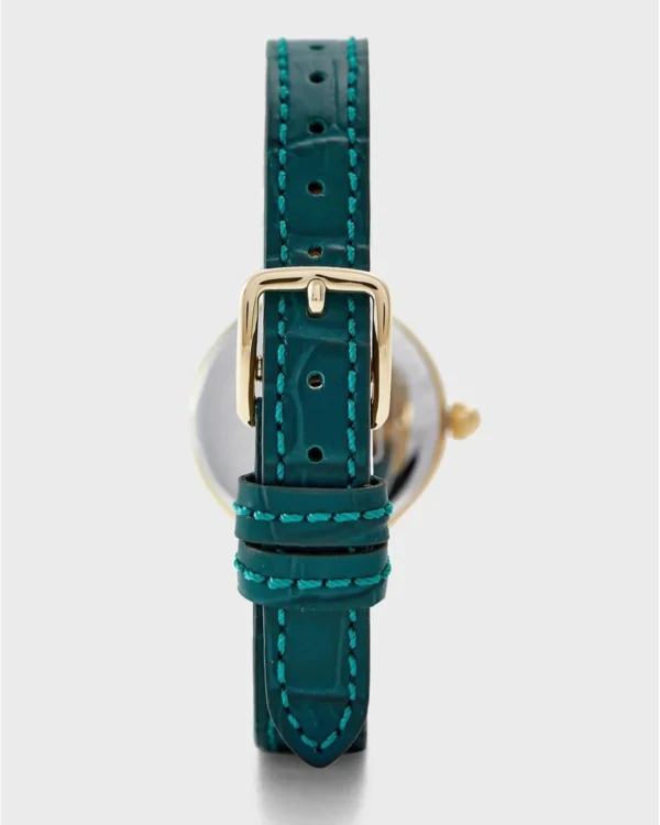 3-zoom-desktop_d8352e10-4d66-4e31-baf3-8a1edf3fcfa9 Coach Park Analog Green Dial Green Leather Strap Watch for Women - 14503534