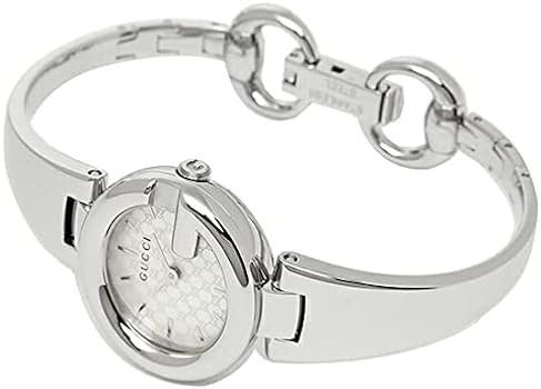 31Vlc_GAT-L._AC_UY350 Gucci Guccissima Quartz Silver Dial Silver Steel Strap Watch For Women - YA134511