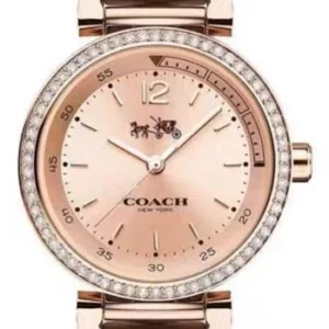 36c5d2234b62b63b4a26a6eff3472798_75a6f175-bd14-48b6-8744-9a56d9f10d55 Coach Sports Rose Gold Dial Rose Gold Steel Strap Watch for Women - 14502200