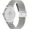 3_6a2e8eab-288f-4744-8b6c-5361aff64b15 Gucci G-Timeless Turquiose Mother of Pearl Dial Silver Mesh Bracelet Watch For Women - YA1264039