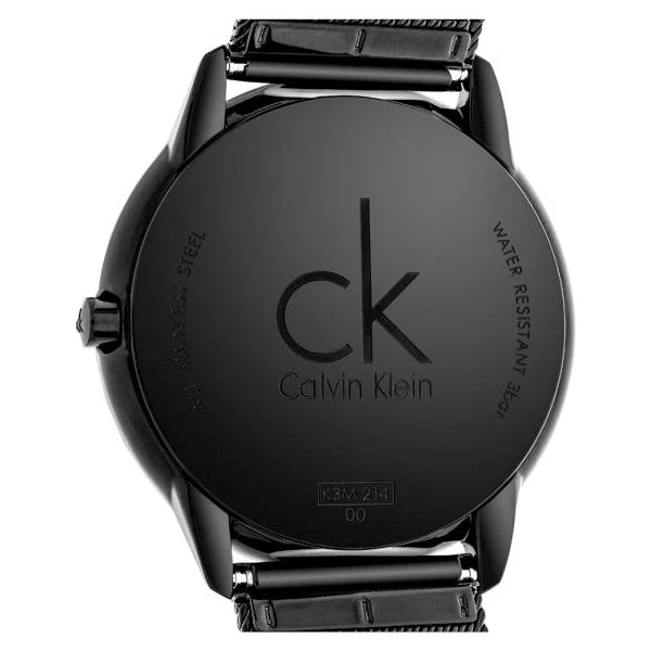 4-1_1024x1024_0e77b0d3-5776-494b-b05f-b851222a7be2 Calvin Klein Minimal Black Dial Black Mesh Bracelet Watch for Women - K3M224X1