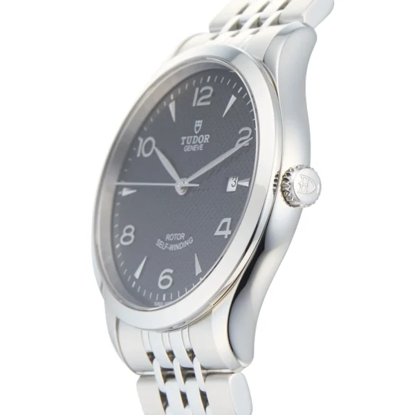 406000243490_2 Tudor 1926 Automatic Black Dial Silver Steel Strap Watch for Men - M91650-0002