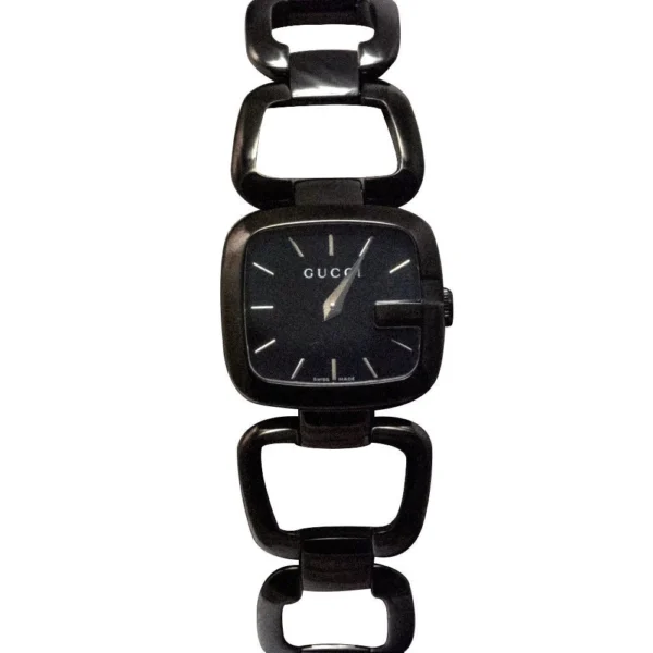 412066-611850 Gucci G Ladies Quartz 125 G Series Black Dial Bracelet Watch For Women - YA125504