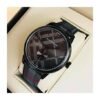 41IRB-p74QS Burberry The Classic Round Horseferry Black Dial Black Leather Strap Watch for Men - BU10010