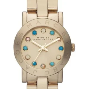 41xUpoKMkhL Marc Jacobs Amy Dexter Gold Dial Gold Steel Strap Watch for Women - MBM3218