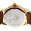 Gucci G Timeless Quartz Green & Red Dial Brown Leather Strap Watch For Men - YA126451