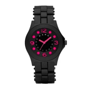 47335_marc-jacobs-mbm2508-pelly Marc Jacobs Pelly Black Dial Black Silicone Strap Watch for Women - MBM2508