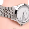 Gucci G Timeless Diamonds Silver Dial Silver Steel Strap Watch For Men - YA126404