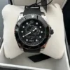 Gucci Dive Quartz Kingsnake Black Dial Black Rubber Strap Watch For Men - YA136217