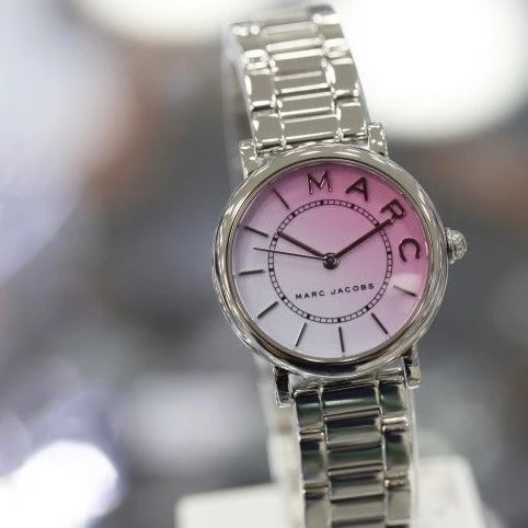 4_c2fc3663-b62a-4e14-8286-5f1d6caa788d Marc Jacobs Roxy Pink Dial Silver Steel Strap Watch for Women - MJ3554