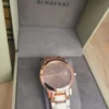 Burberry The City Rose Gold Dial Rose Gold Steel Strap Watch for Women - BU9034
