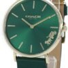 514AL1vX3OS._AC_UY1000 Coach Perry Green Dial Green Leather Strap Watch for Women - 14503383-C