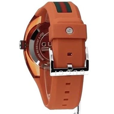 517i9FP_pBL.SX522_d8cd869e-6ebf-4d2e-a6e6-33a8954d70df Gucci Sync XXL Quartz Orange Dial Orange Rubber Strap Unisex Watch - YA137108