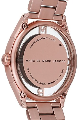 51fi83rCGRL Marc Jacobs Tether Transparent Rose Gold Dial Rose Gold Steel Strap Watch for Women - MBM3414