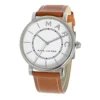 51nV4oPqbvL Marc Jacobs Roxy White Dial Brown Leather Strap Watch for Women - MJ1571