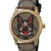 Gucci G-Timeless Brown Dial Brown Leather Strap Unisex Watch - YA1264057