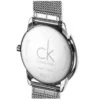 Calvin Klein Minimal Black Dial Silver Mesh Bracelet Watch for Men - K3M21123