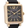 Marc Jacobs Vic Black Dial Black Leather Strap Watch for Women - MJ1522