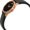 607061-movado-original-imagya2rthzzvhxh Movado Museum Classic Black Dial Black Leather Strap Watch For Women - 607061